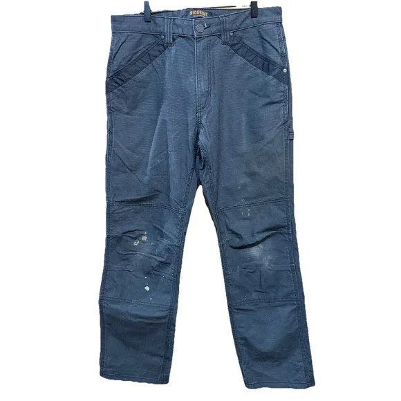 Ridgecut Toughwear Double Knee Ripstop Carpenter Work Pants  Distressed 34x32‎ - Picture 4 of 5